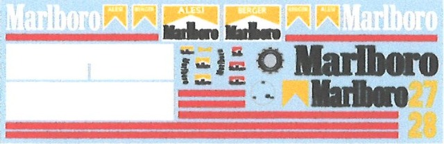 ミュージアムコレクション 1/18 フェラーリ 412 T1 タバコロゴデカール