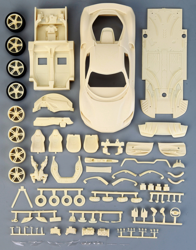 レジンキット　F F1600 Hot Model Car Hobby Japan 1/64 LEXUS LX600 F Sport Sonic Quartz Diecast