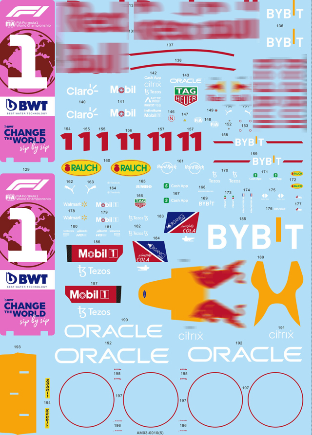 アルファモデル 1/20 レッドブル RB18 オランダ/イタリア GP 2022 M