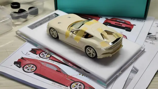 アルファモデル 1/43 レジンキット フェラーリ 12 チリンドリ AM43