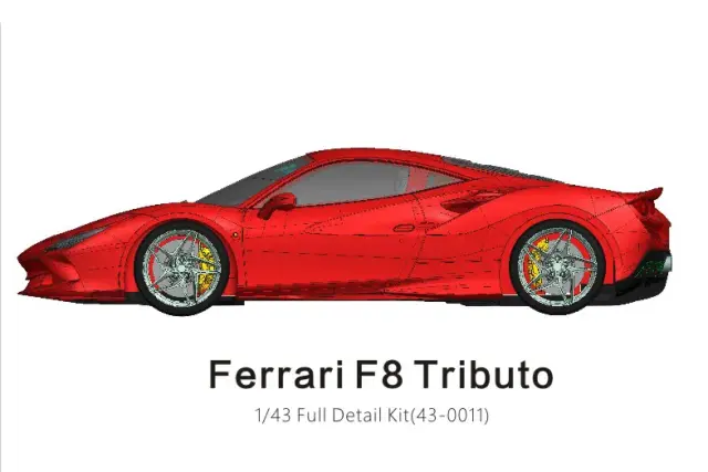 アルファモデル 1/43 レジンキット フェラーリ F8 トリビュート AM43-0011
