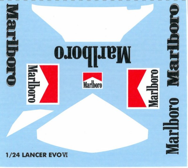 ミュージアムコレクション 1/24 ランサー Evo6 マルボロ (タミヤ対応