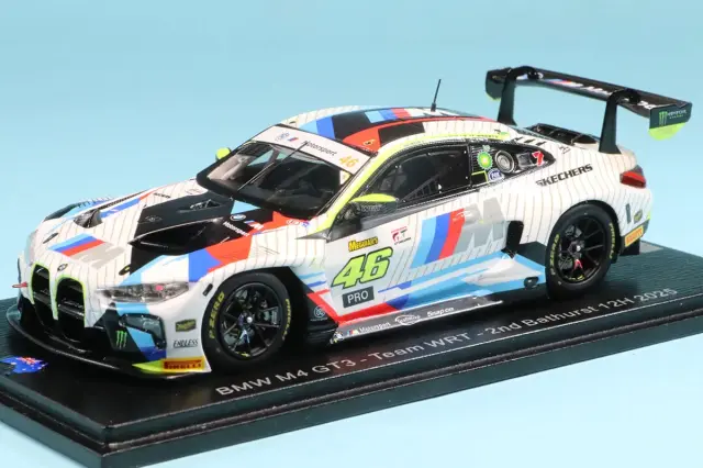 スパーク 1/43 BMW M4 GT3 No.46 チームWRT バサースト12h 2025 2位　V.ロッシ／C.ウェルツ／R.マルチェッロ　AS081