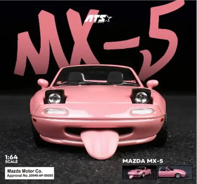 [予約] ATS-モデル 1/64 マツダ MX-5 初代ロードスター ピンク　ATS880102