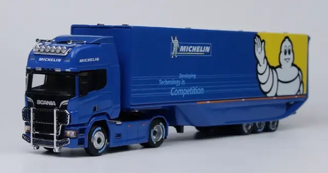 [予約] ATSモデル 1/64 スカニア 500 R ガルウイング コンテナトラック ミシュラン　ATS883401