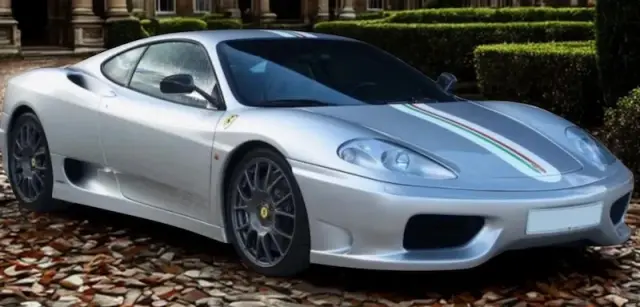 [予約] BBR 1/43 フェラーリ 360 チャレンジ ストラダーレ ニュルシルバー/イタリアンストライプ　BBR273D