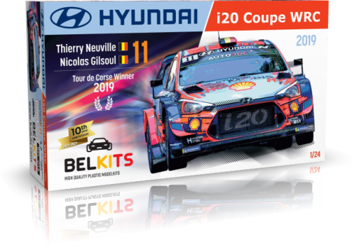 BELKITS 1/24 プラモデル ヒュンデ I20 クーペ WRC ツールドコルス 2019　BEL014