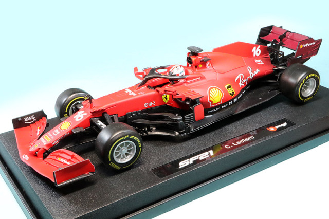 ブラーゴ 1/18 フェラーリ SF21 C.ルクレール (ドライバーあり)　BR-18-16809CL