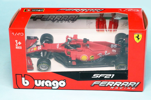 ブラーゴ 1/43 フェラーリ SF21 C.サインツJr. (ドライバーなし)　BR-43-36829CS