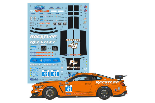 ブルースタッフ 1/24 フォード マスタング GT4 PFレーシング