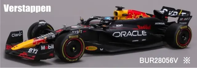 [予約] ブラーゴ 1/24 オラクル レッドブル レーシング RB20 2024 No,1 M.フェルスタッペン ドライバー付 クリアケース　BUR28056V