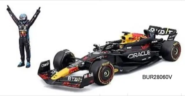 [予約] ブラーゴ 1/24 オラクル レッド ブル レーシング RB20 No,1 2024 M フェルスタッペン フィギア付 ウィンドウボックス　BUR28060V