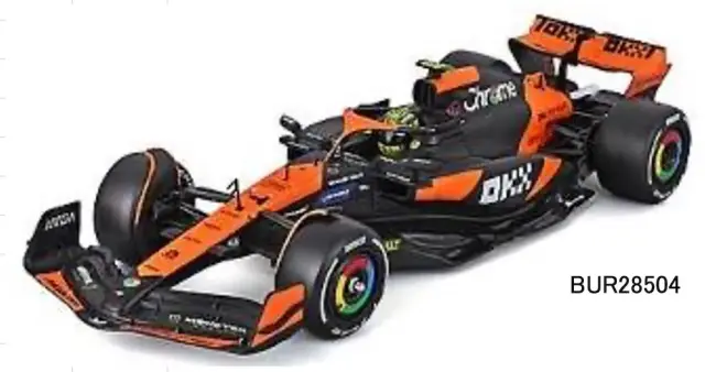 [予約] ブラーゴ 1/24 マクラーレン F1 チーム MCL38 マイアミGP 2024 No,4 L.ノリス ドライバー付 組立キット　BUR28504