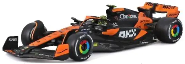 [予約] ブラーゴ 1/43 マクラーレン F1 チーム MCL38 マイアミGP 2024 No,4 L.ノリス ドライバー付 クリアケース　BUR38215NMIA