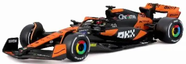 [予約] ブラーゴ 1/43 マクラーレン F1 チーム MCL38 マイアミGP 2024 No,81  O.ピアストリドライバー付 クリアケース　BUR38215PMIA