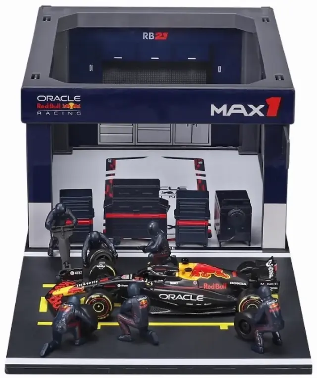 予約] ブラーゴ 1/43 オラクル レッドブル レーシング PIT PASS セット