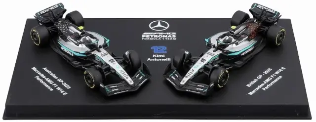 [予約] ブラーゴ 1/64 メルセデス-AMG ペトロナス F1チーム W16 オーストラリア/イギリスGP No.12 A.K.アントネッリ 2台セット　BUR58020A