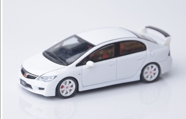 [予約] モデルワン 1/64 ホンダ シビック タイプR（FD2）チャンピオンホワイト C33322