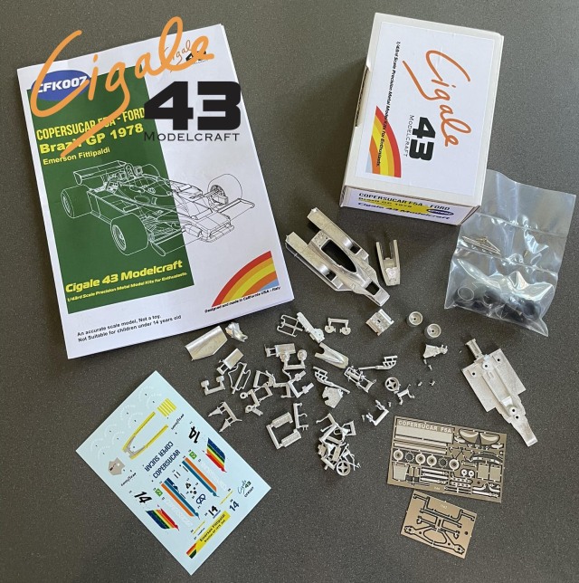 Cigale43 1/43 メタルキット コパスカー F5A フォード ブラジルGP 1978 E.フィッティパルティ　CFK007