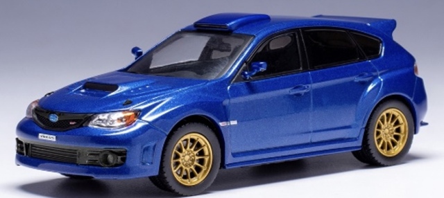 [予約] イクソ 1/43 スバル インプレッサ WRX Sti 2009 ブルー カスタム　CLC553N