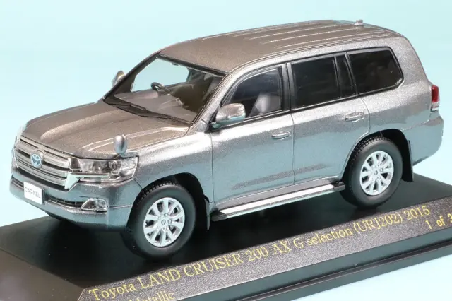 カーネル 1/43 トヨタ ランドクルーザー 200 AX G selection (URJ202) 2015 メタグレー　CN431507