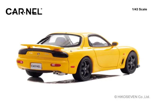 カーネル 1/43 マツダ RX-7 Type RS-R (FD3S) 1997 Sunburst Yellow