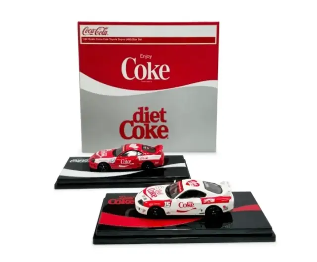 イノモデル 1/64 トヨタ スープラ (A80) コカコーラ ボックスセット COKE117