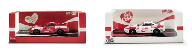 予約] イノモデル 1/64 トヨタ スープラ (A80) コカコーラ ボックス