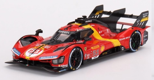 [予約] BBR  1/18 フェラーリ 499P WEC スパ 6h 2023 No.51 3rd.　CS18004