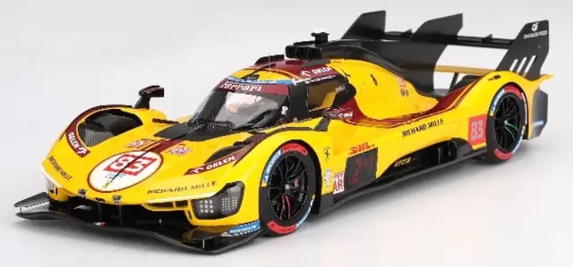 予約] BBR 1/18 フェラーリ 499P WEC カタール 1812km 2025 2位