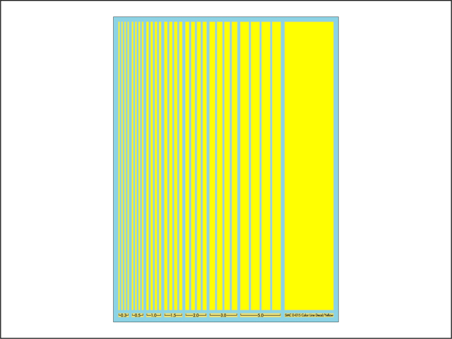 SMC ラインデカール イエロー　SMC-D015