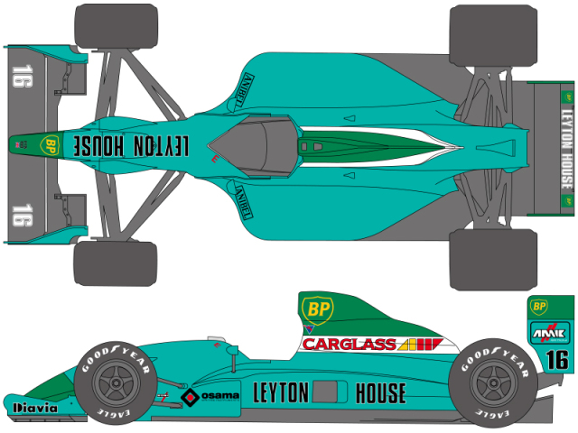シュンコーモデル 1/20 レイトンハウス マーチ CG901B フルデカール  