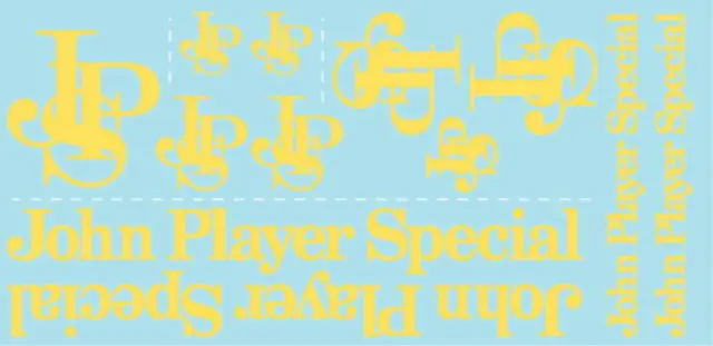 ミュージアムコレクション 1/8 ロータス 97T JPS  ボディ用 タバコデカール デアゴスティーニ対応　MC-D1137