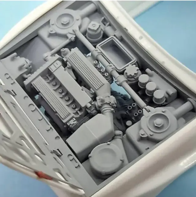 [予約] GP modeling  1/24 3Dプリントパーツ ランチア デルタ Evo エンジンパーツセット ハセガワ対応　GPM-DELTAEVO