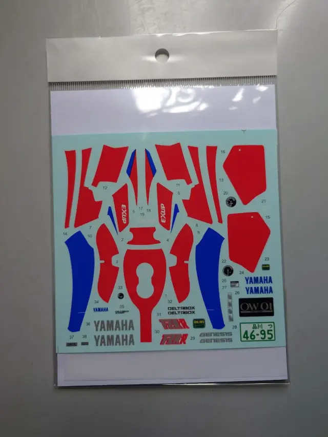 Decal Pool 1/12 ヤマハ FZR 750R OW01 フルデカール タミヤ対応 DP318