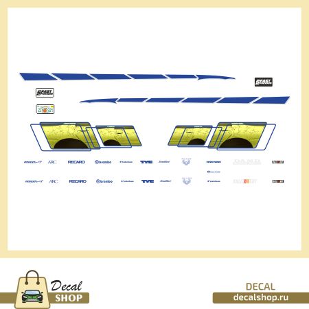 DecalShop 1/24 ミツビシ ランサー ワイスピ2 ブライアン オコナー ドレスアップデカール　DSD2-2