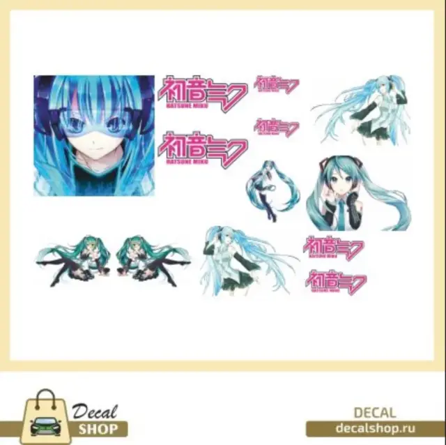 DecalShop 1/24 痛車 ステッカー キャラクターデカール　DSD3-1