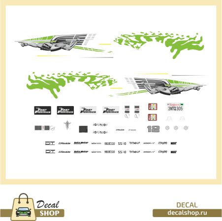 DecalShop 1/24 トヨタ スープラ ワイスピ ブライアン オコナー ドレスアップデカール　DSD8-6