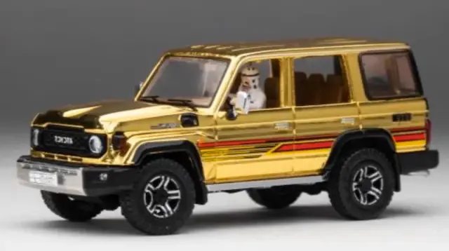 [予約] GCD 1/64 トヨタ ランドクルーザー 70 アラブ仕様 Gold Edition DiecastTalk特注品 　DTGSPC8_
