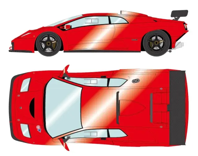 [予約] アイドロン 1/43 ランボルギーニ ディアブロ GTR 1999 ロッソエフェスト (限定80台)　EM786G