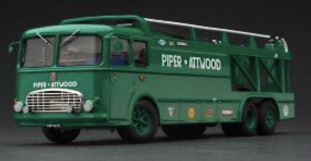 [予約] エグゾト 1/43 チームパイパー/アトウッド バルトレッティ タイプ2 レースカートランスポーター1968　EXO00038