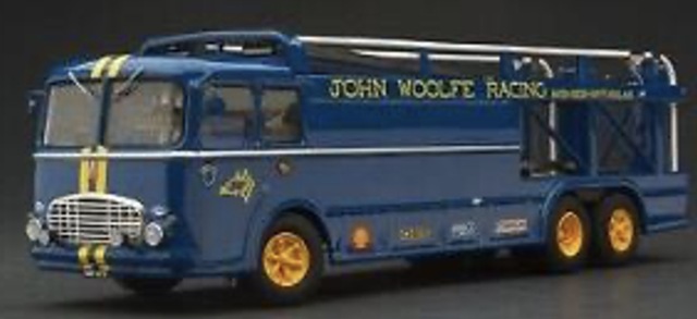 [予約] エグゾト 1/43 チームJohn Woolfe Racing バルトレッティ タイプ2 レースカートランスポーター 1968　EXO00040