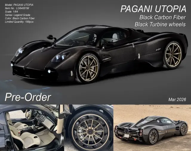 [予約] Figart 1/64 パガーニ ウトピア 2022 フルカーボン　FAM64001G