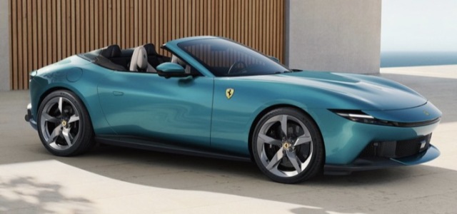 [予約] ルックスマート 1/43 フェラーリ アマルフィ スパイダー シーサイドグリーン　LS573B