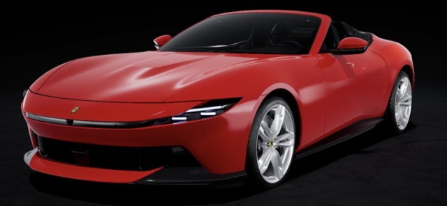 [予約] ルックスマート 1/43 フェラーリ アマルフィ スパイダー ロッソコルサ　LS573C