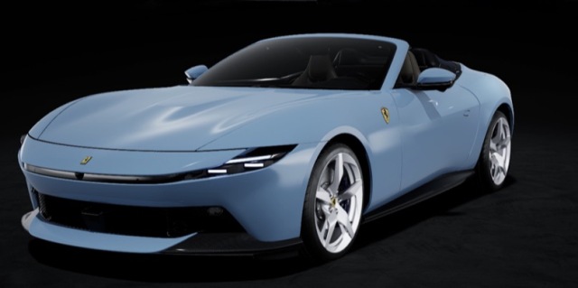 [予約] ルックスマート 1/43 フェラーリ アマルフィ スパイダー スカイブルー　LS573D