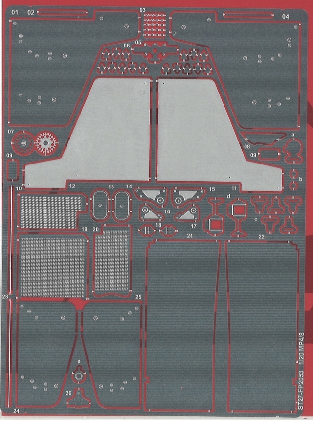 スタジオ27 1/20 マクラーレン MP4/8 グレードアップパーツ タミヤ対応　FP20163