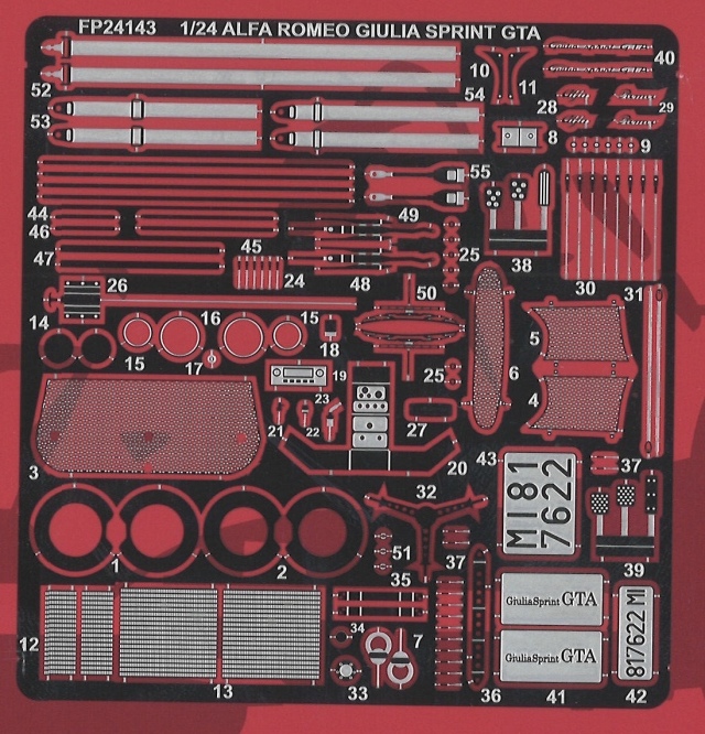 スタジオ27 1/24 アルファロメオ ジュリア スプリント GTA ディティールアップパーツ タミヤ対応　FP24247