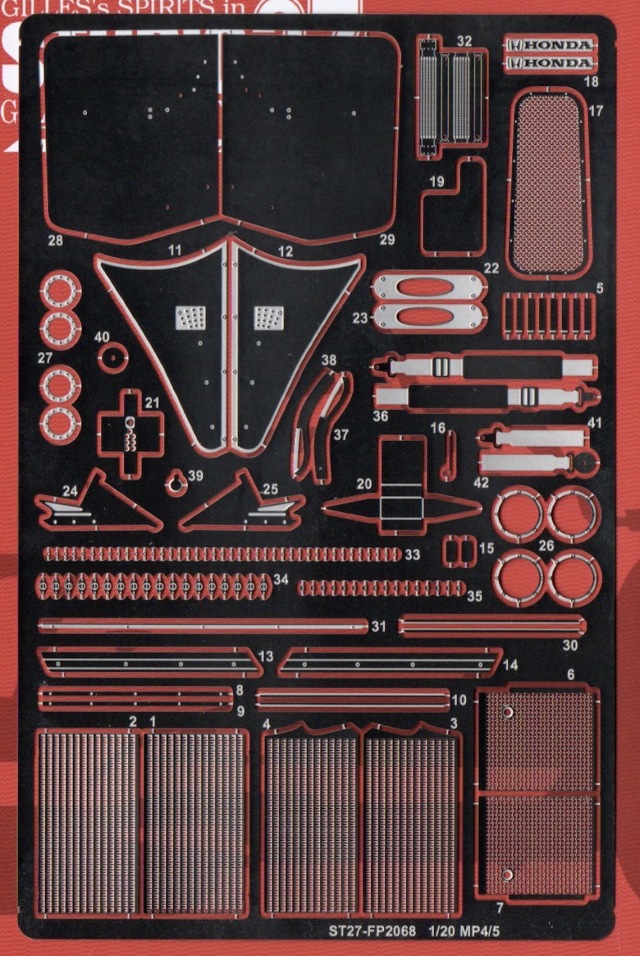 スタジオ27 1/20 マクラーレン MP4/5 1989 ディティールアップパーツ フジミ対応　FP20177