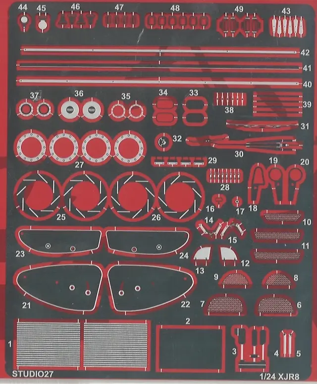 スタジオ27 1/24 ジャガー XJR-8 ディティールアップパーツ ハセガワ対応　FP24211